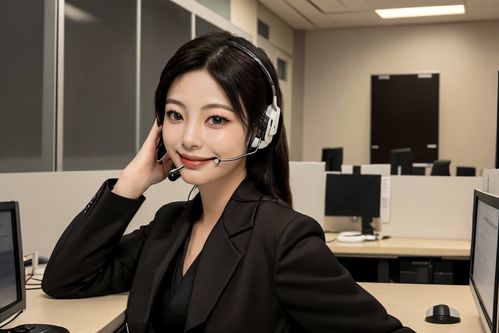 工作中的她 客服女士的肖像瞬間
